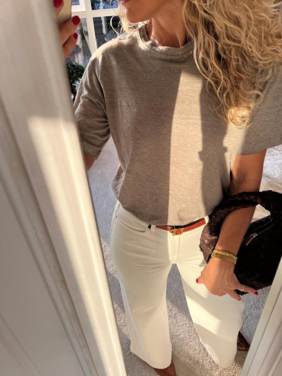 Selected Femme Vilja Linen Tee Vetiver