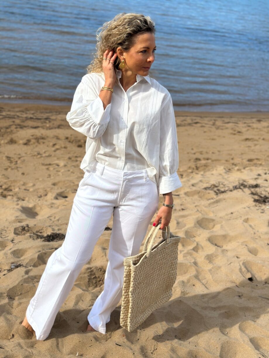 Tomorrow Denim Exclusive Hepburn Shirt Upscale White