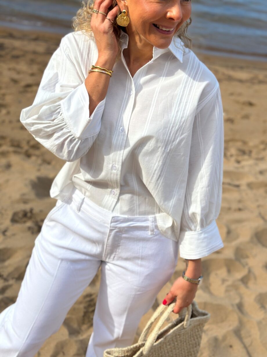 Tomorrow Denim Exclusive Hepburn Shirt Upscale White