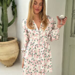 BY IC Adel Dress Pink Hydrangea
