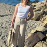 IVY Copenhagen Augusta 70`s Linen Pant Stone Beige
