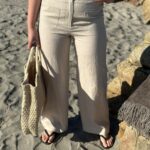 IVY Copenhagen Augusta 70`s Linen Pant Stone Beige