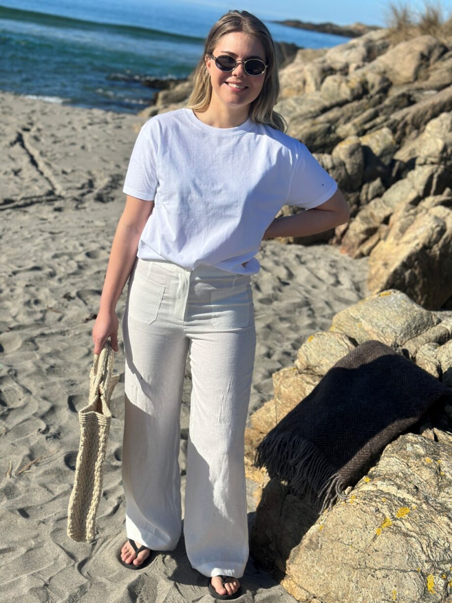 IVY Copenhagen Augusta 70`s Linen Pant Ecru
