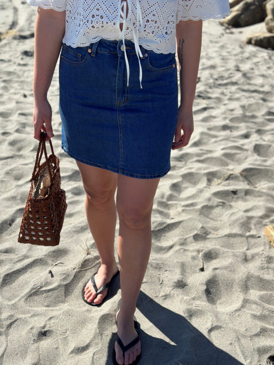 YAS Lira Denim Skirt