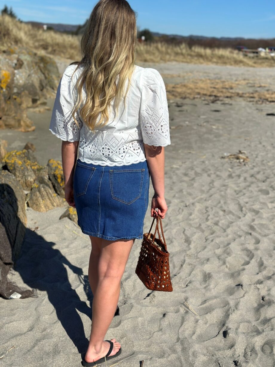 YAS Lira Denim Skirt