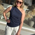 My Essential Ayo Denim Off Shoulder Top