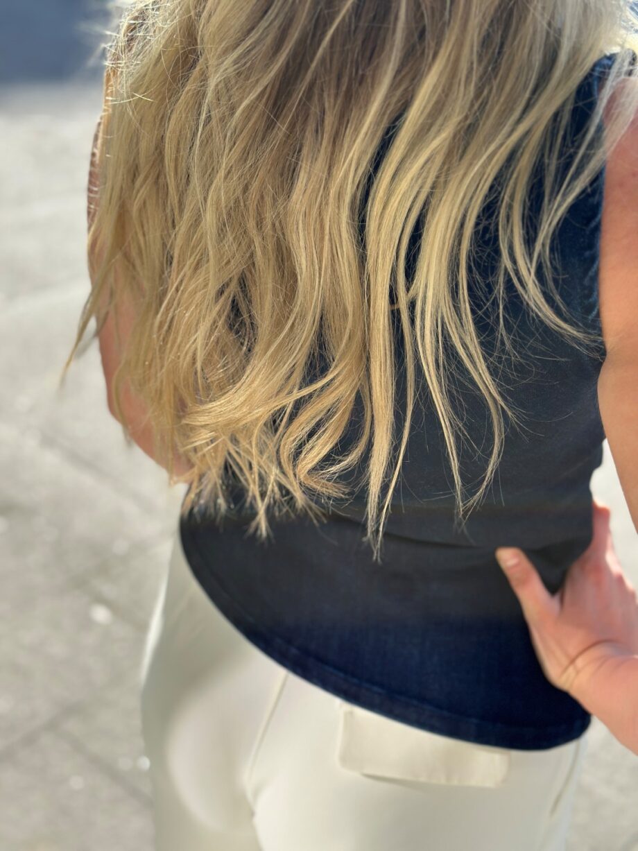 My Essential Ayo Denim Off Shoulder Top