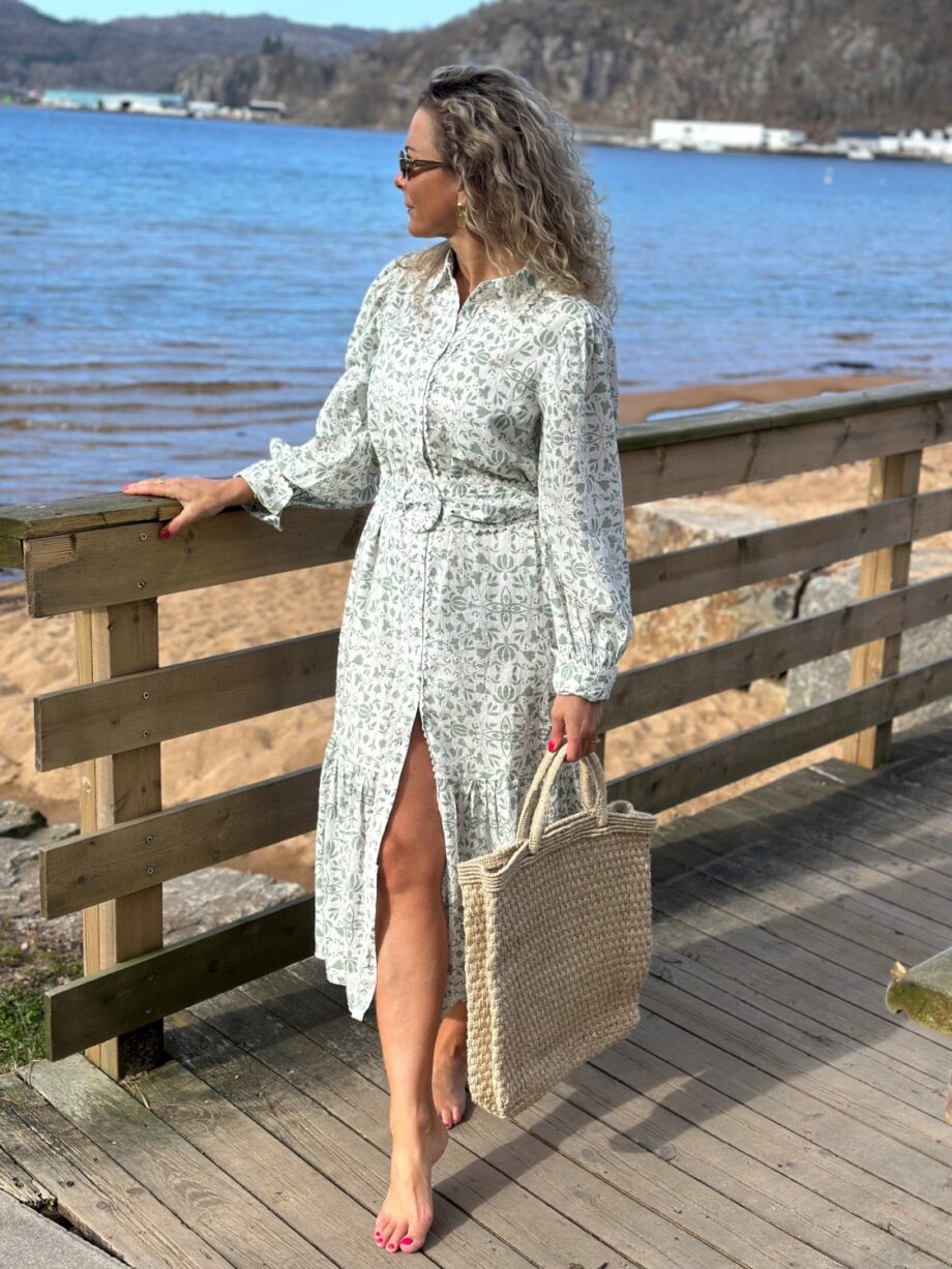 YAS Vips Shirt Dress Iceberg Green