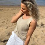 My Essential Wardrobe Lisa Top Oatmeal Melange