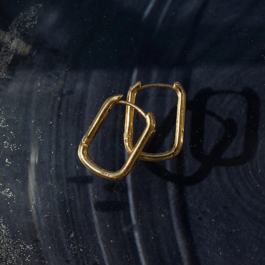 Timi of Sweden Paula Rectangular Hoop Earrings