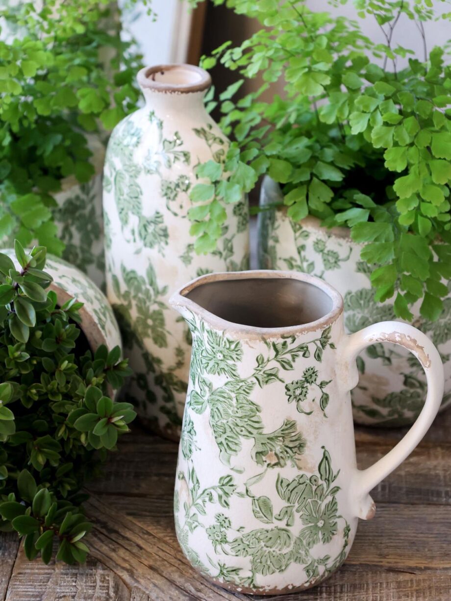 Chic Antique Melun Mugge Fransk Motiv Grønn