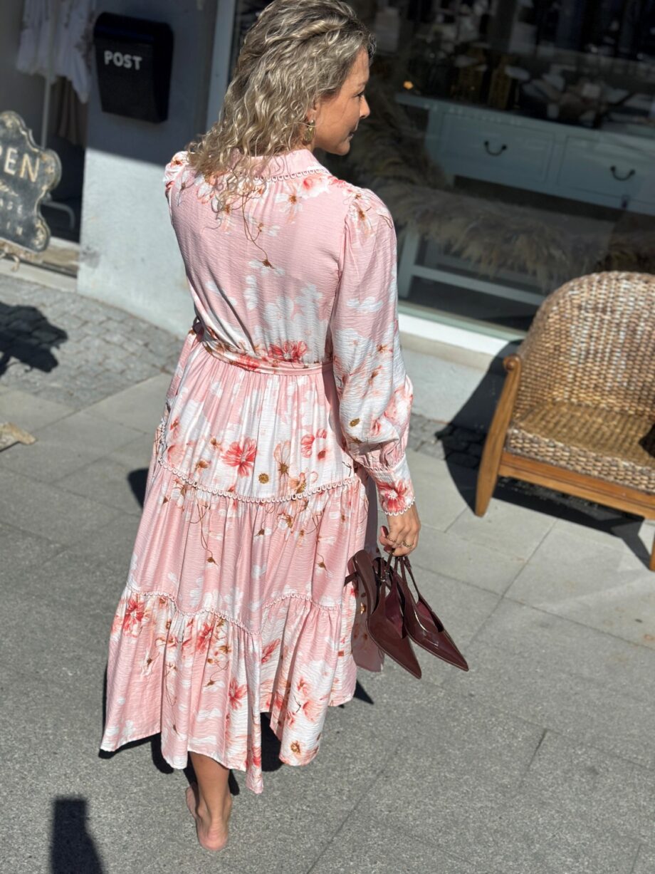 YAS Billa Long Dress Chinz Rose