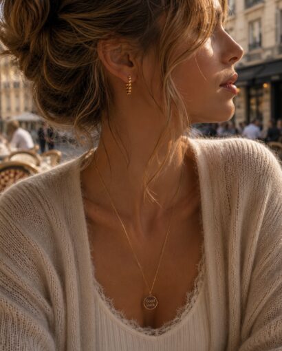 Made by Stella Jewellery Golden Bubble Hoop | Gullbelagte hoops