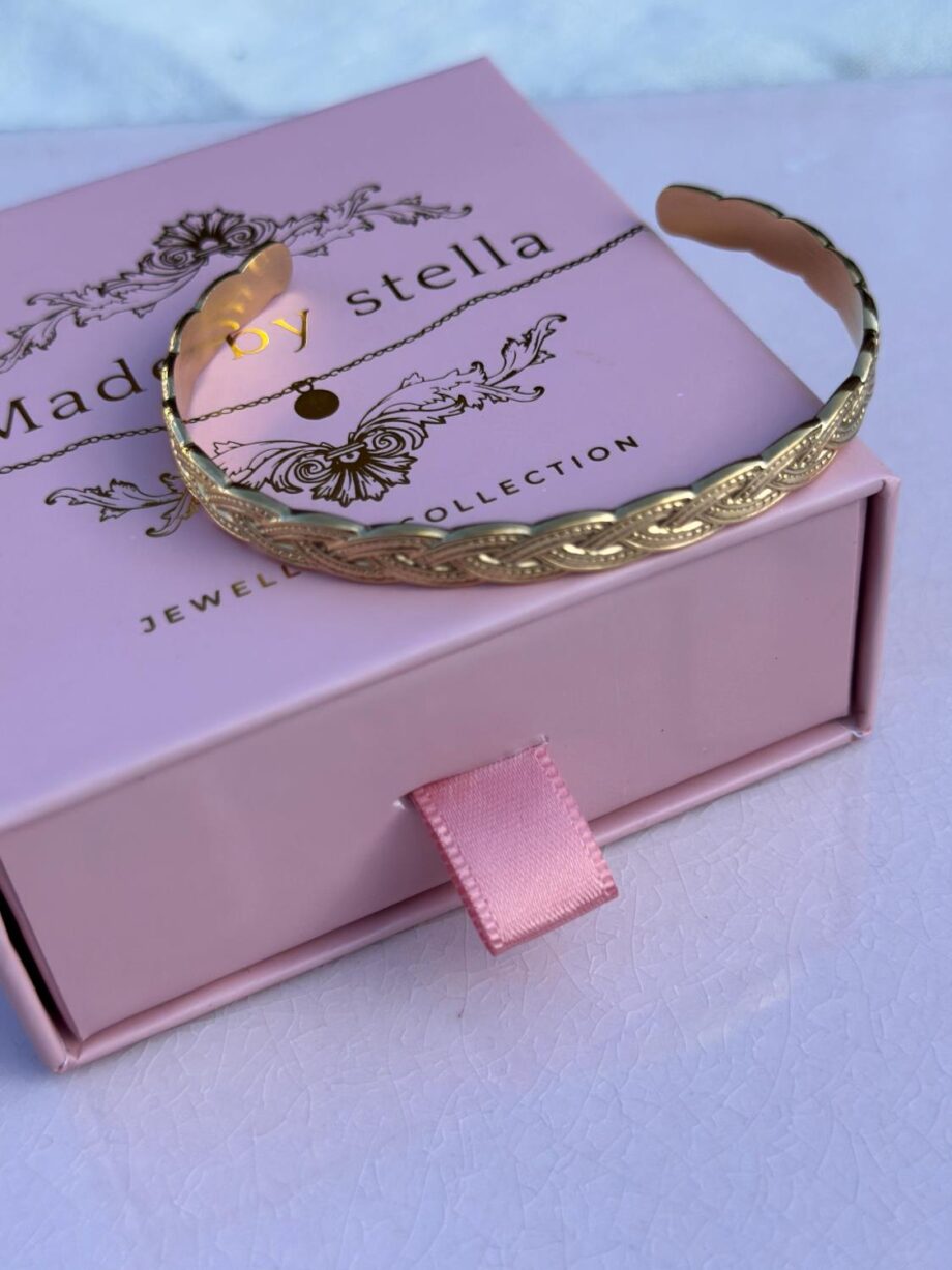 MadebyStella Braided Gold Braclet