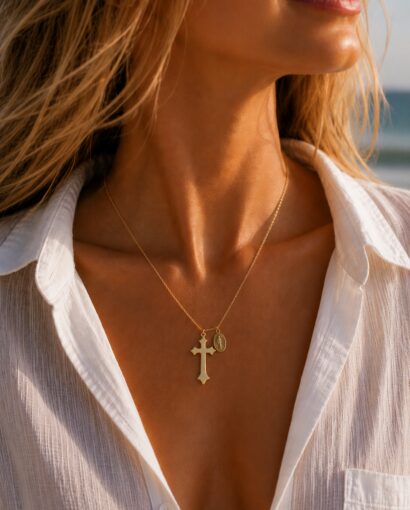 Made by Stella Jewellery Sacred Light Necklace | Gullbelagt smykke