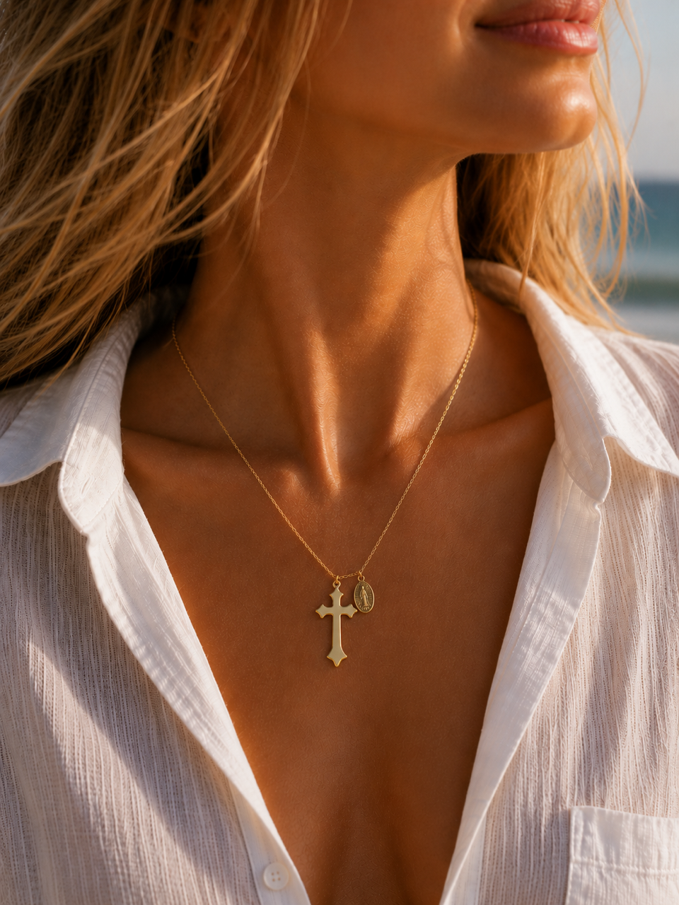 Made by Stella Jewellery Sacred Light Necklace | Gullbelagt smykke