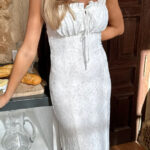 BY IC Rosa Dress White Lace Farsund