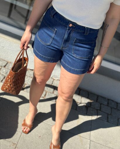 YAS Nema Denim Shorts