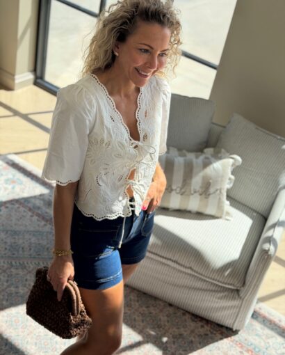 Y.A.S YASNEMA Denim Shorts – Klassisk jeansshorts med komfortabel passform