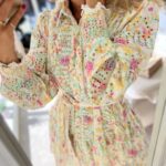 YAS Mellia Embroidered Dress