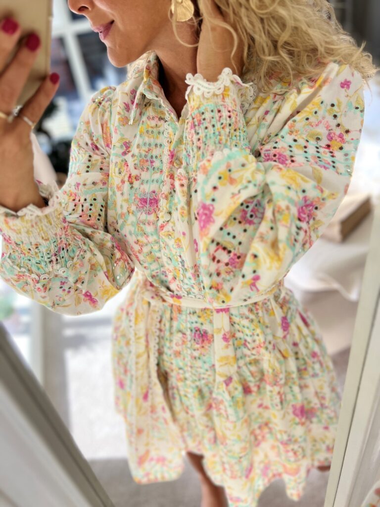 YAS Mellia Embroidered Dress