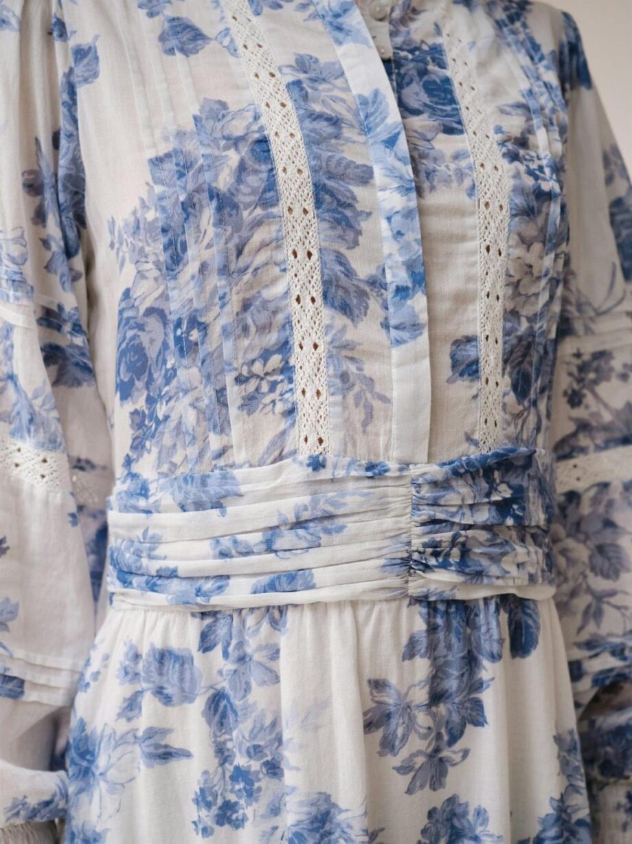 Neo Noir Roberta Flower Flow Dress