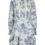Neo Noir Roberta Flower Flow Dress