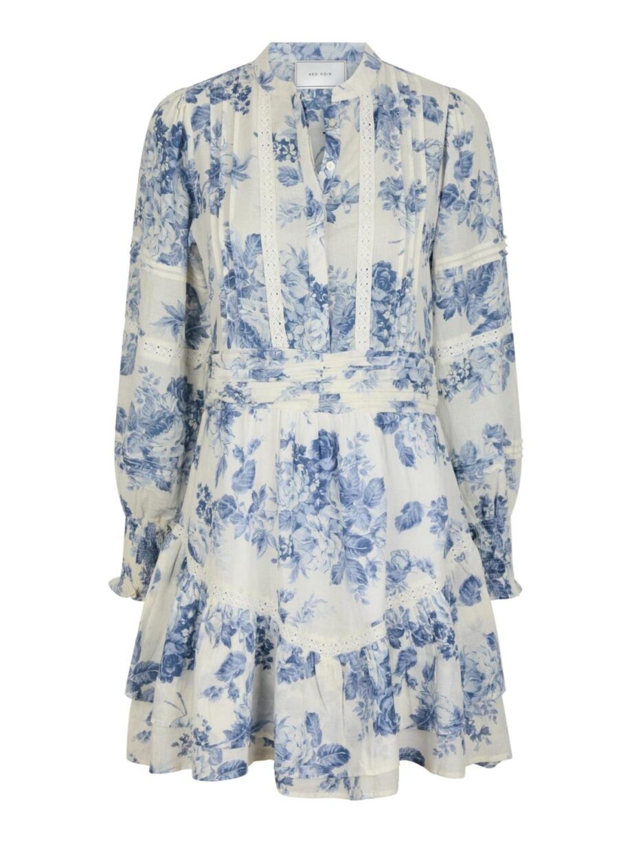 Neo Noir Roberta Flower Flow Dress