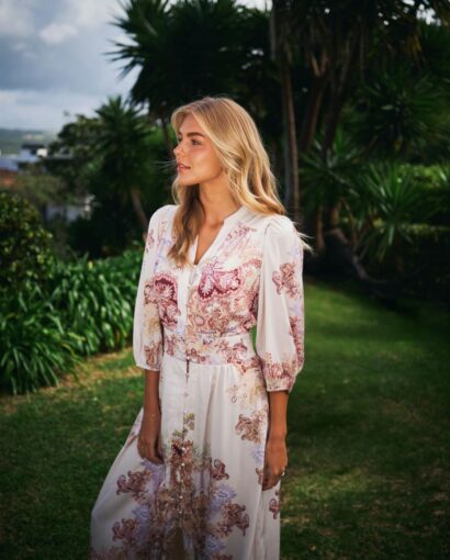 Neo Noir Stellar Artist Paisley Dress