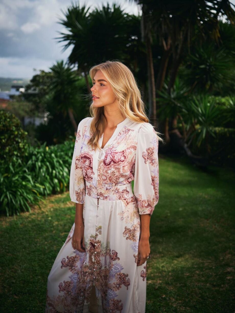Neo Noir Stellar Artist Paisley Dress