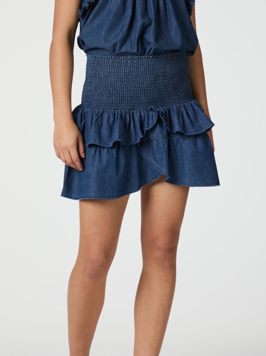 Neo Noir Carin Denim Skirt