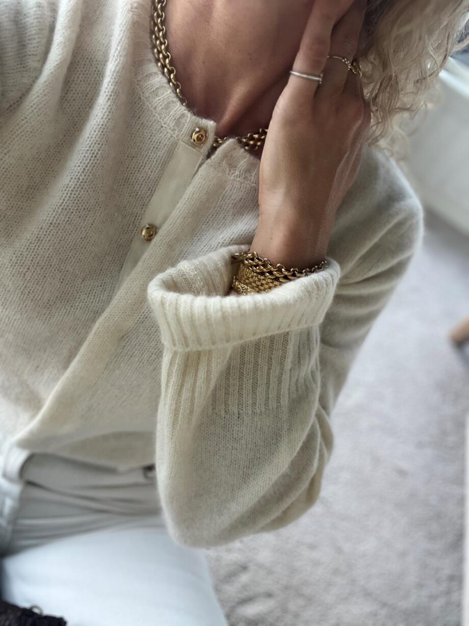 Six Ames Dune Cardigan Off White