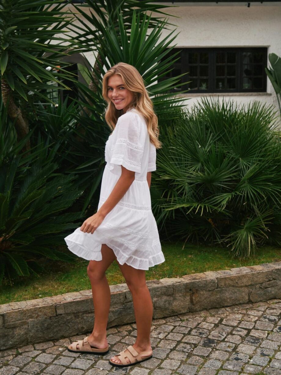Neo Noir Milene Voile Dress White