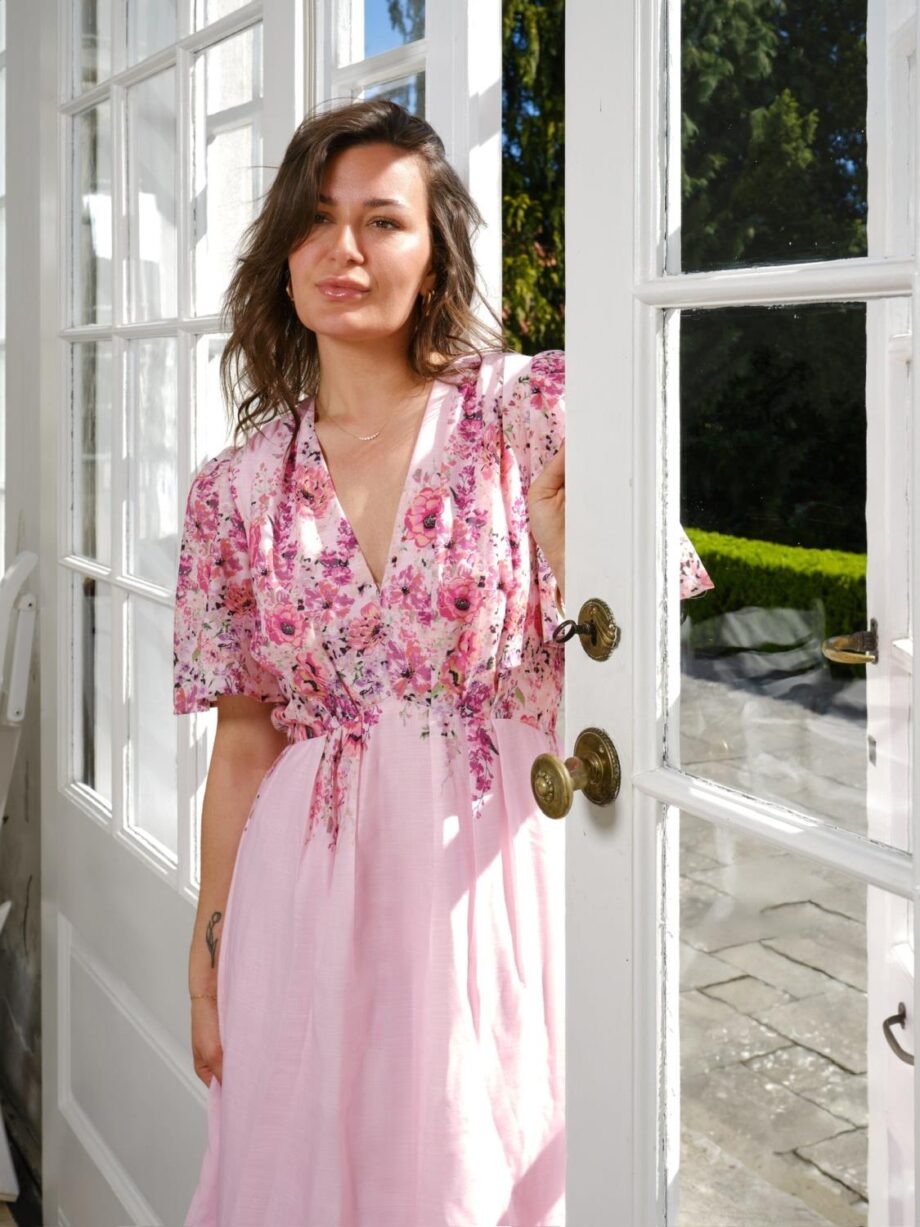 Neo Noir Serna Flower Dress