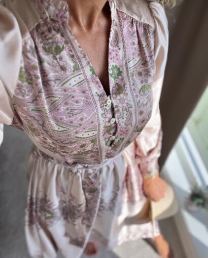Neo Noir Nova Paisley Border Dress