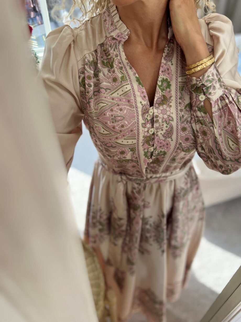 Neo Noir Nova Paisley Border Dress