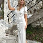 BY IC Agnete Long Dress Off White Farsund