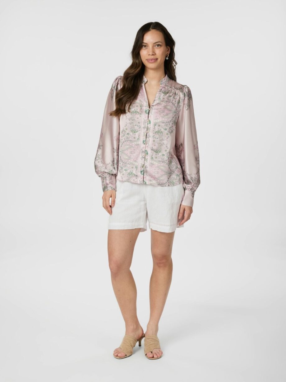 Neo Noir Massima Paisley Border Blouse