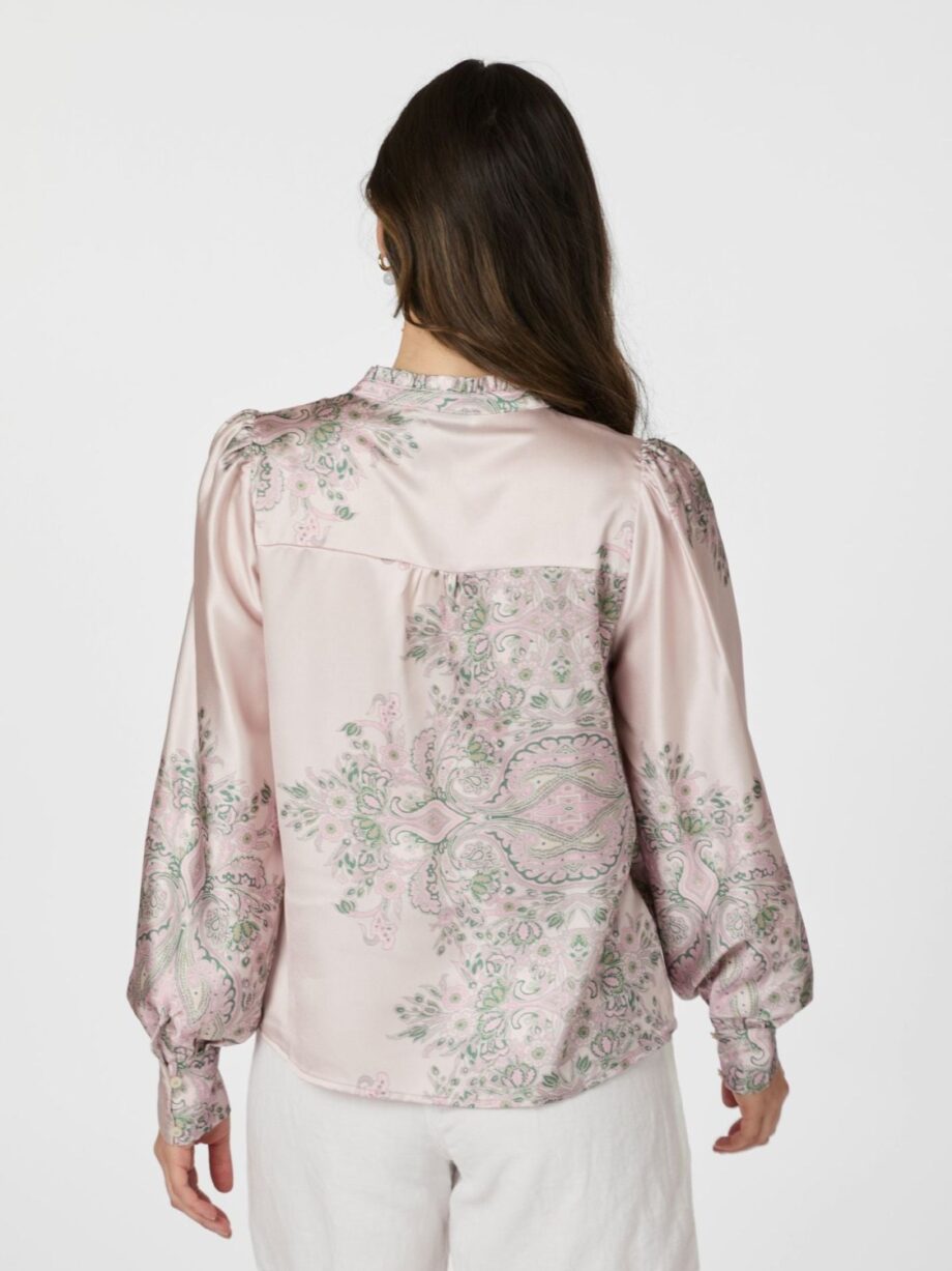 Neo Noir Massima Paisley Border Blouse