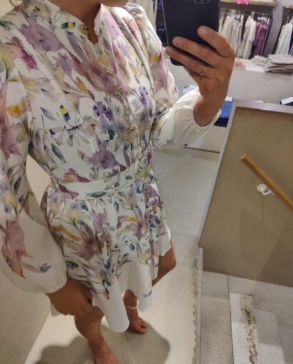 Copenhagen Luxe Purple Print Short Dress