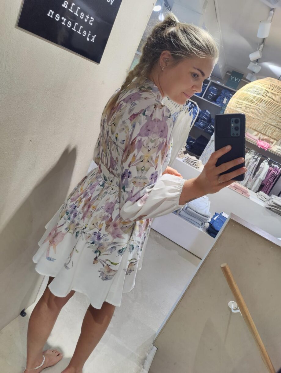 Copenhagen Luxe Purple Print Short Dress