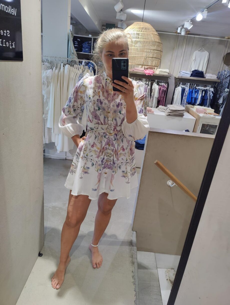 Copenhagen Luxe Purple Print Short Dress