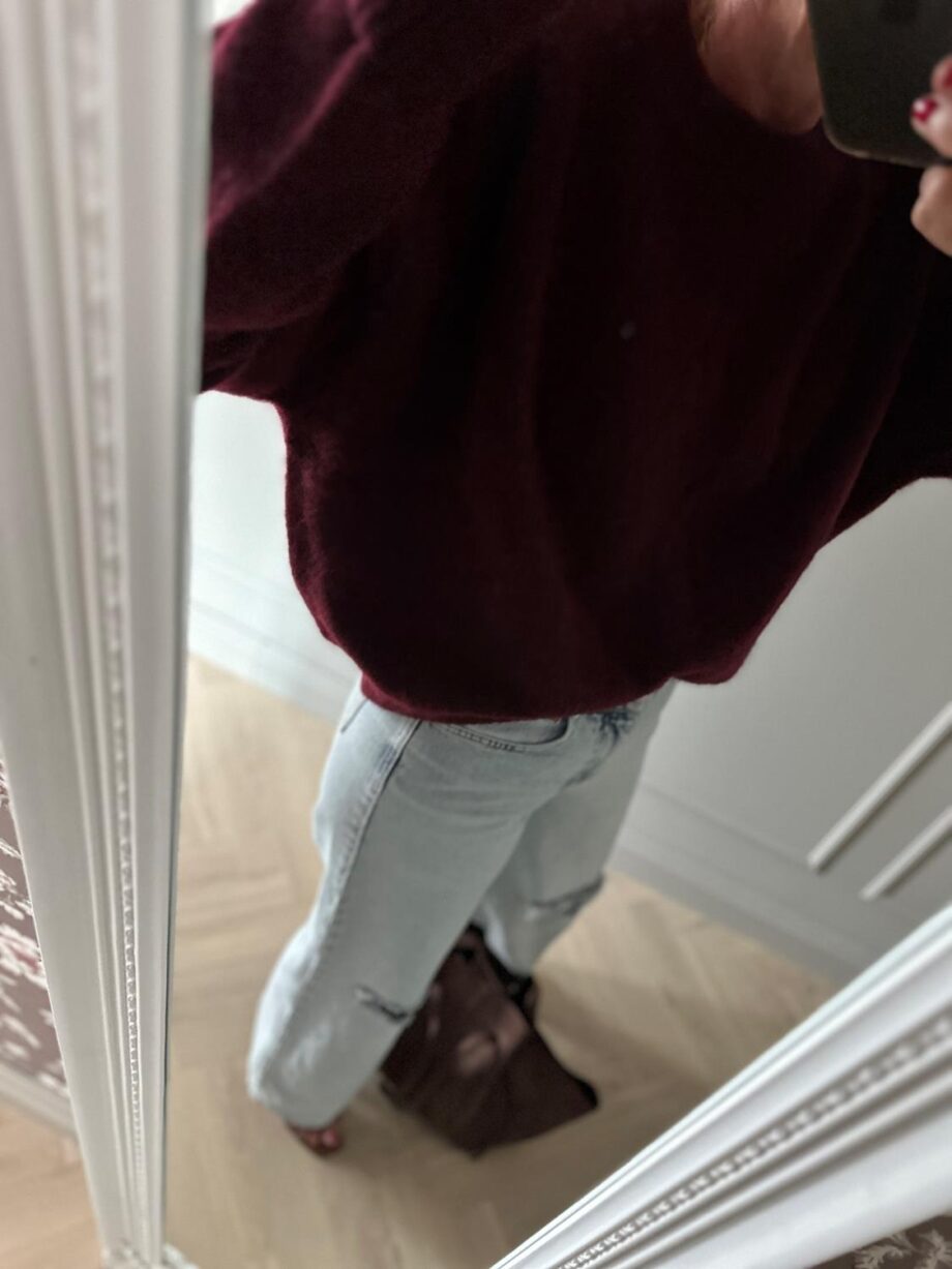 American Vintage Femme Pull Vito18E Grenat Chine