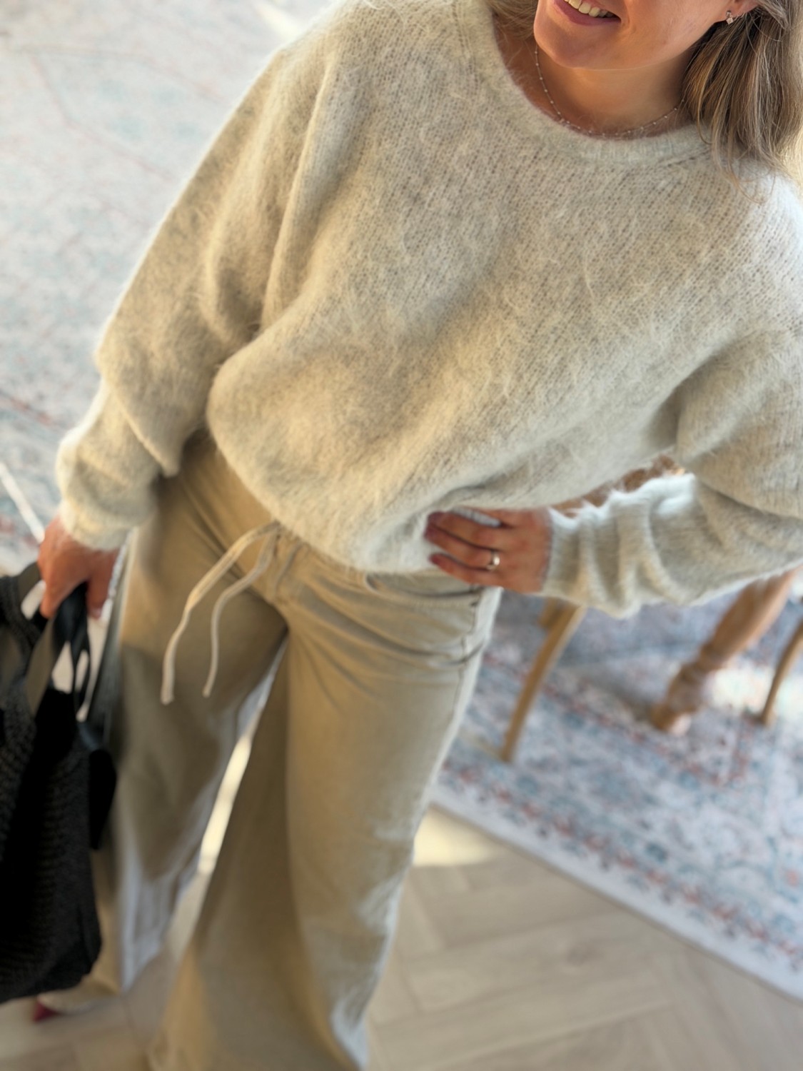 American Vintage Niby Polaire Chiné strikk – myk alpakkagenser