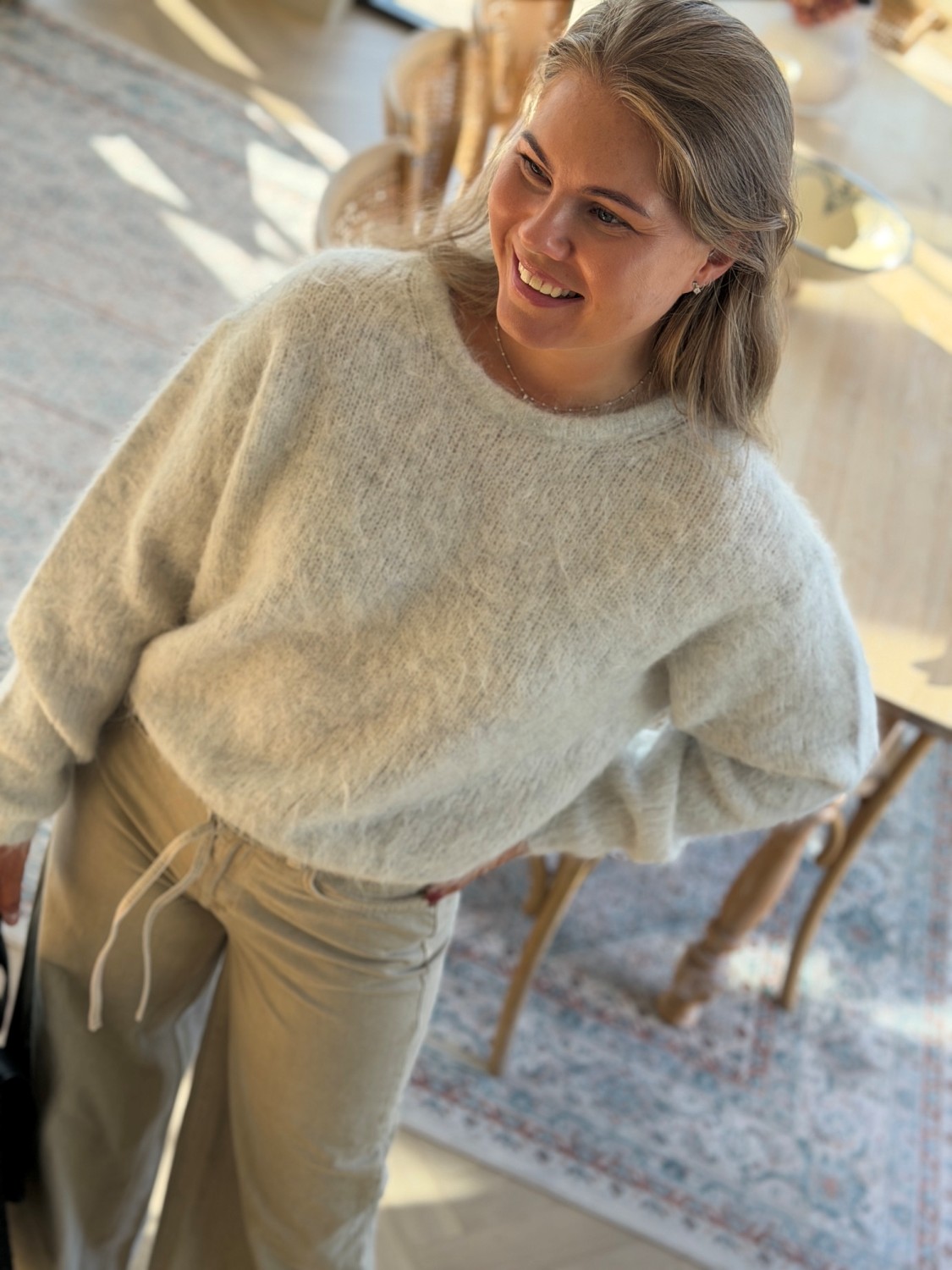 American Vintage Niby Polaire Chiné strikk – myk alpakkagenser