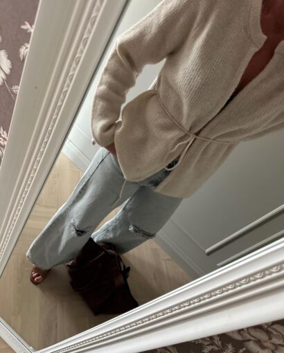 Selected Femme Sia Ras Knit Belt Cardigan