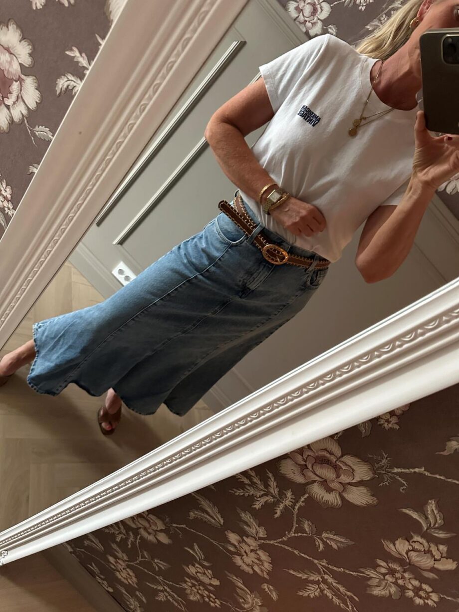 Close to my Heart Jade Jeans Skirt