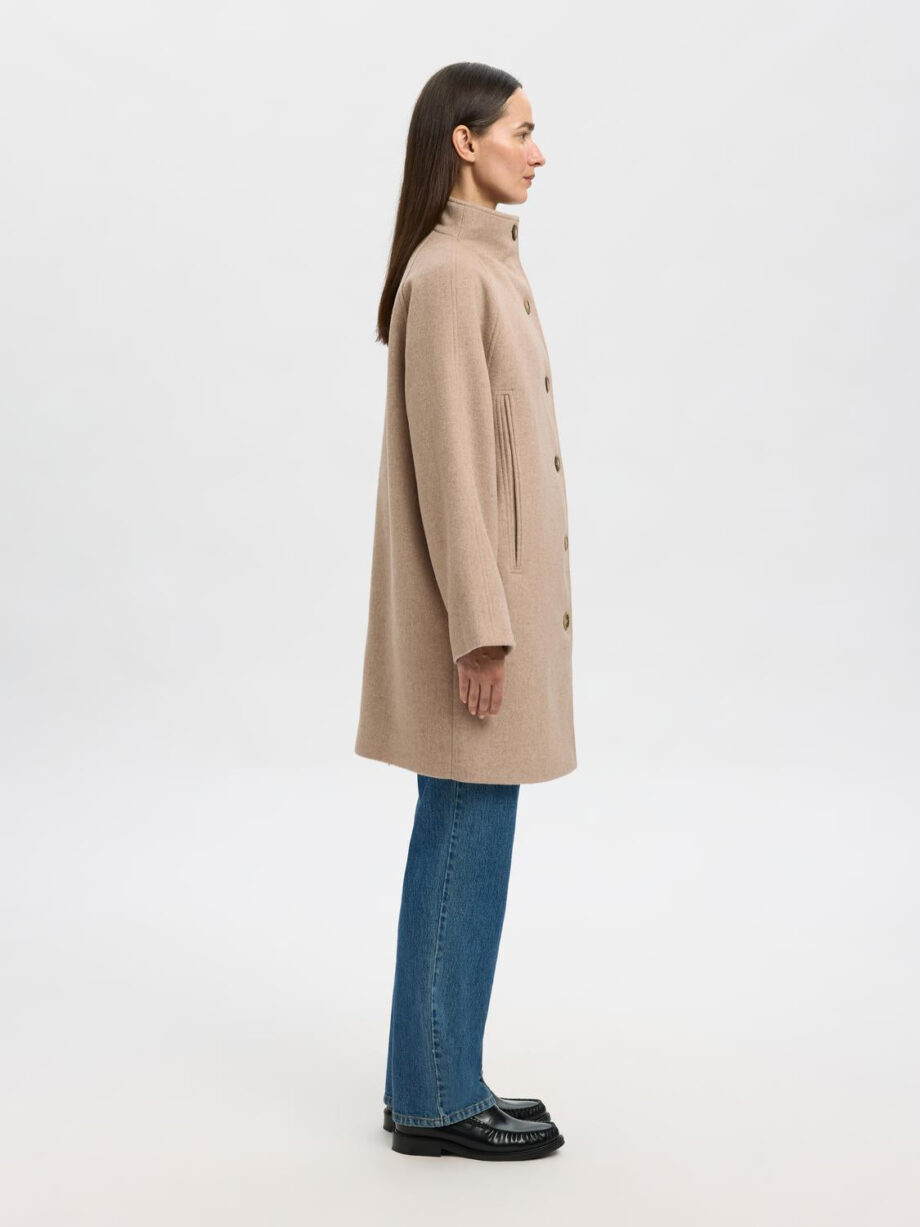Selected Femme Vinni Wool Blend Coat