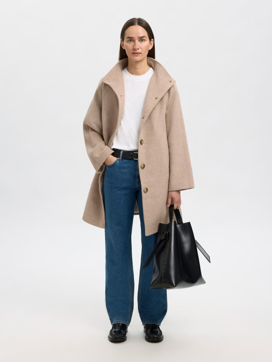 Selected Femme Vinni Wool Blend Coat