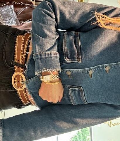 My Essential Wardrobe Dango Short Jacket Jeansblå